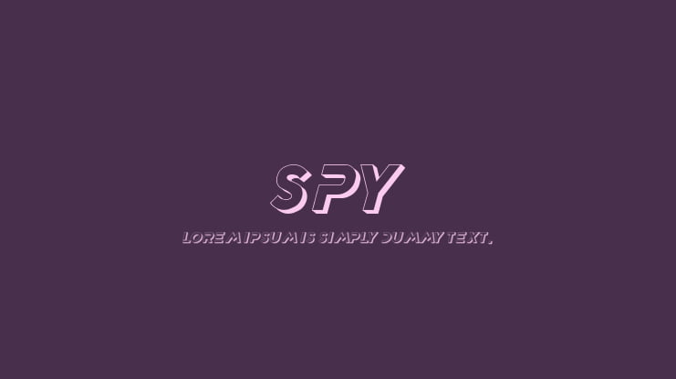 Spy Font