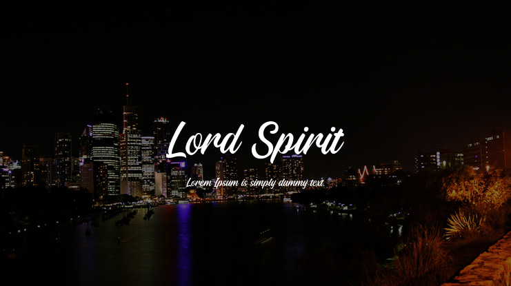 Lord Spirit Font