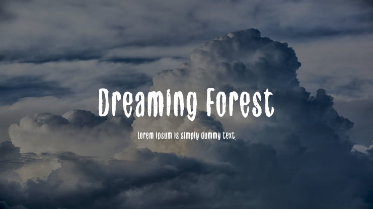 Dreaming Forest Font