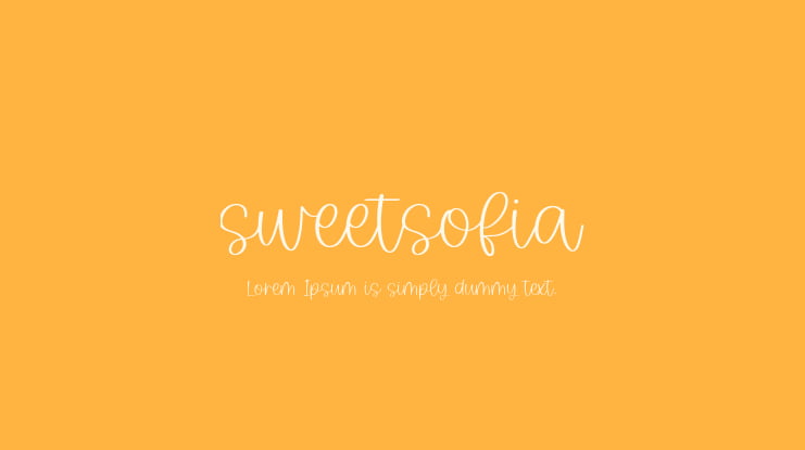 sweetsofia Font