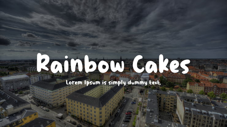 Rainbow Cakes Font
