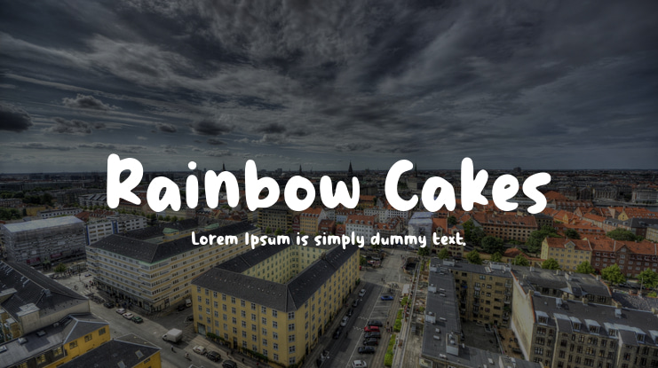 Rainbow Cakes Font