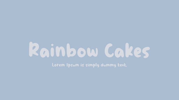 Rainbow Cakes Font