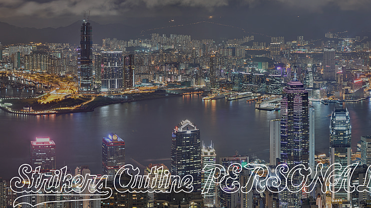 Strikers Outline PERSONAL Font