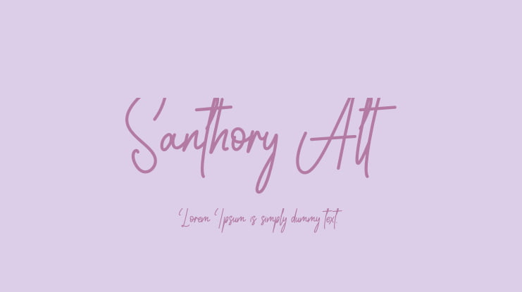 Santhory Alt Font Family