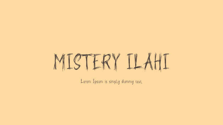 MISTERY ILAHI Font