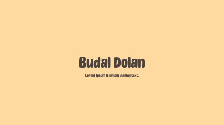 Budal Dolan Font