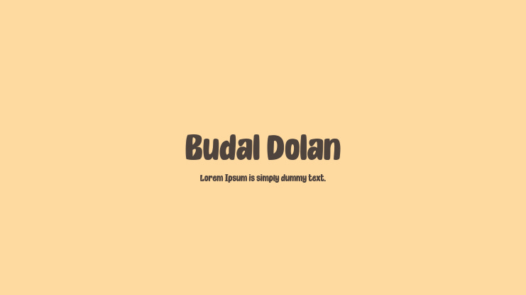Budal Dolan Font