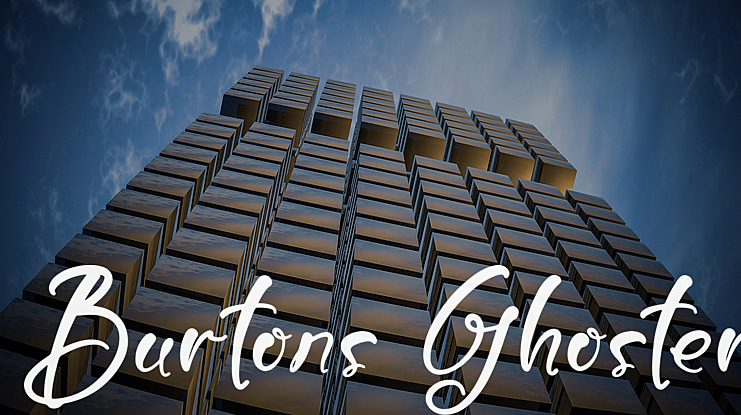 Burtons Ghoster Font