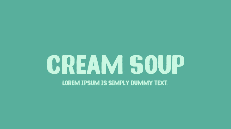 Cream Soup Font