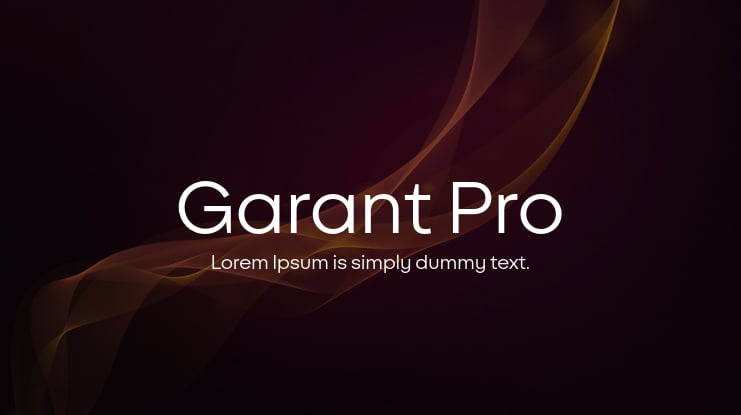 Garant Pro Font Family