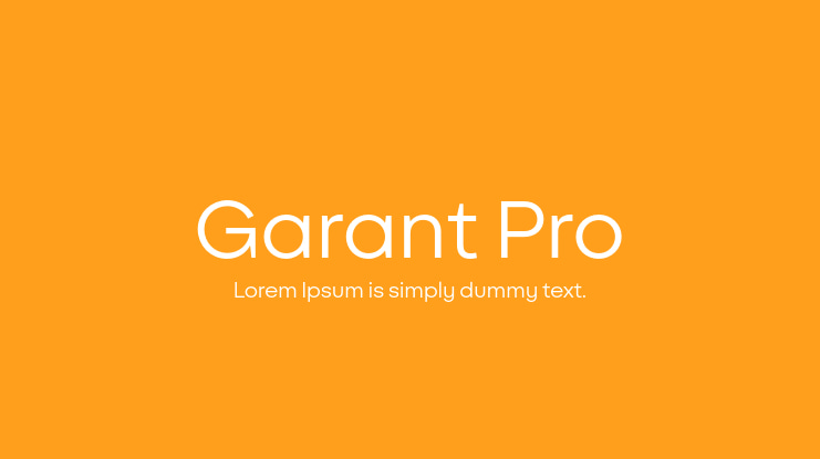 Garant Pro Font Family