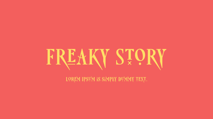 Freaky Story Font