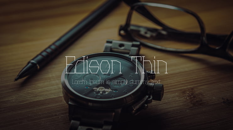 Edison Thin Font Family