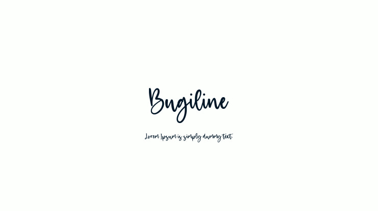 Bugiline Font