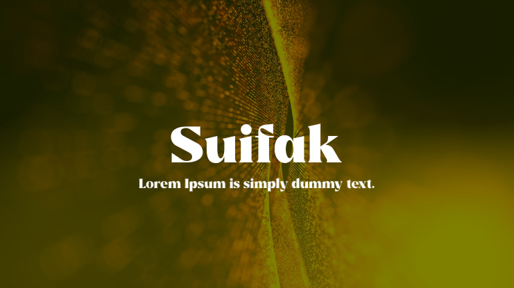 Suifak Font