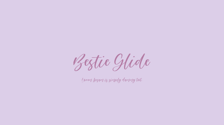 Bestie Glide Font