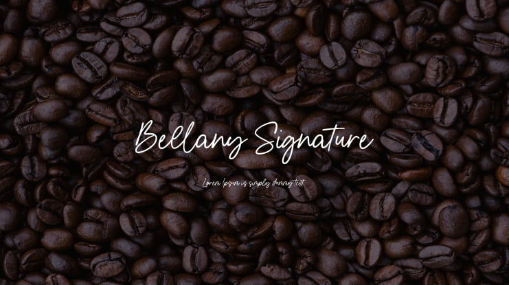 Bellany Signature Font