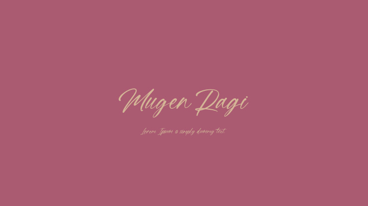 Mugen Ragi Font