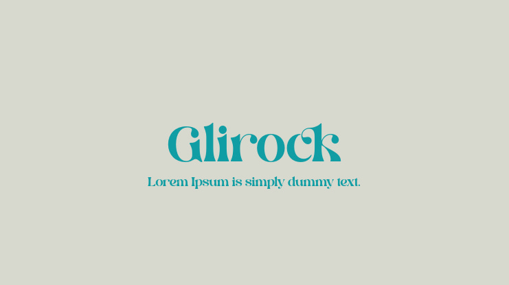 Glirock Font