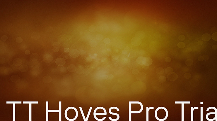 TT Hoves Pro Trial Font Family