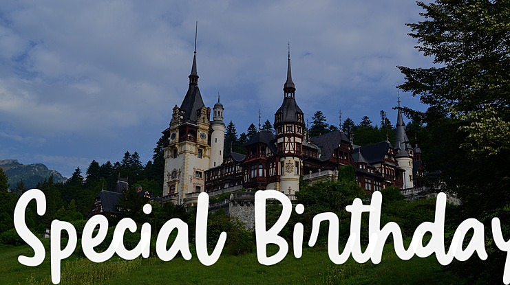Special Birthday Font