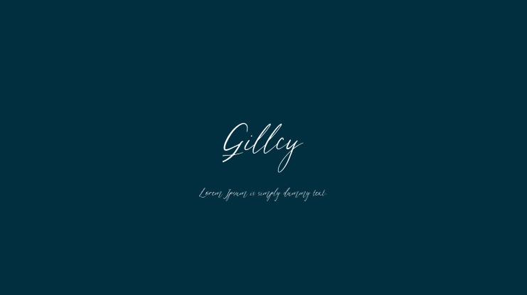 Gillcy Font