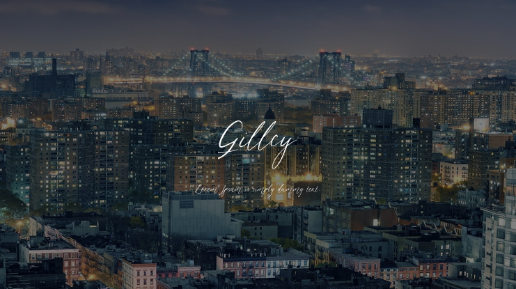 Gillcy Font