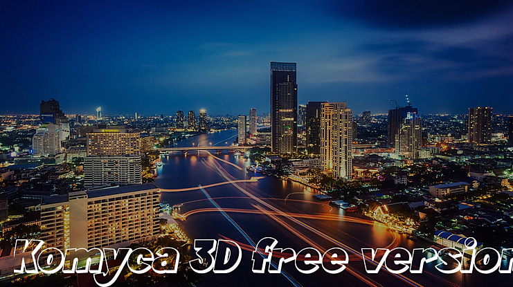 Komyca 3D free version Font
