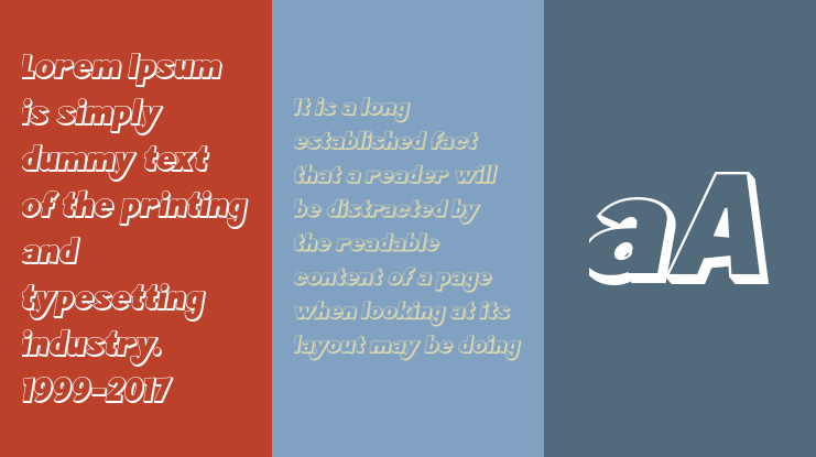 Komyca 3D free version Font