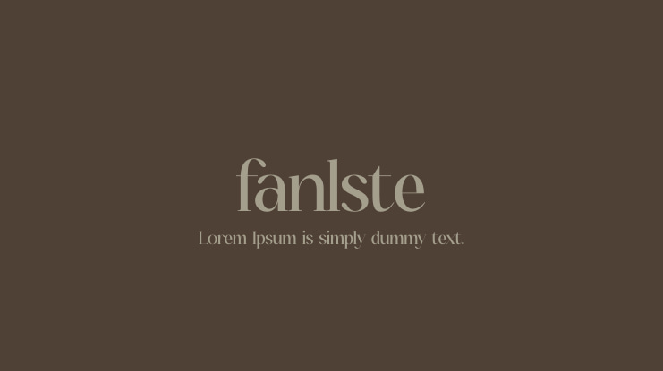 fanlste Font