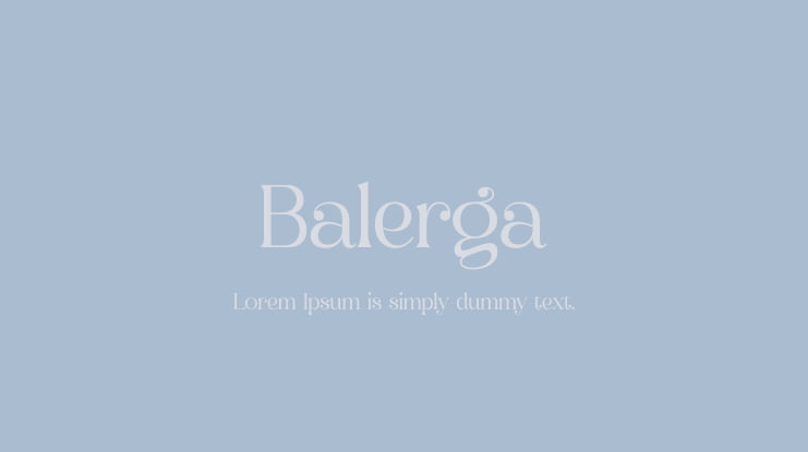 Balerga Font