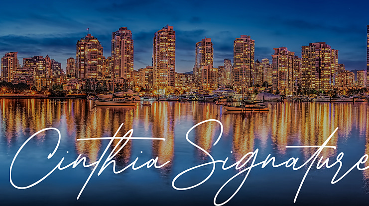 Cinthia Signature Font