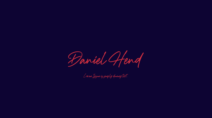 Daniel Hend Font