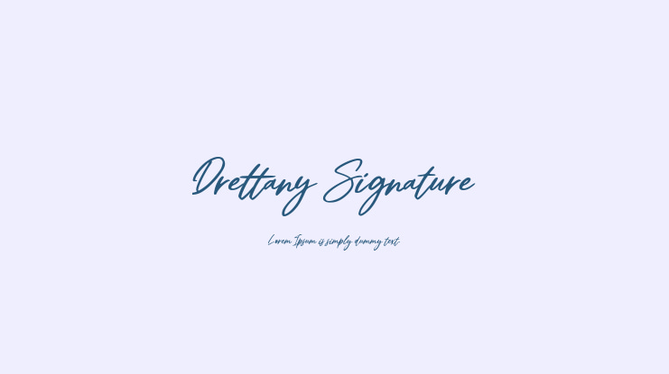 Drettany Signature Font