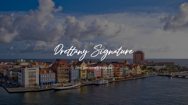 Drettany Signature Font