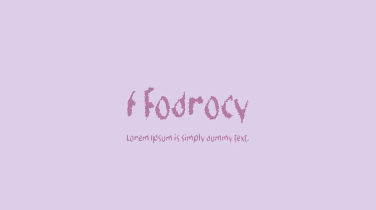 f Fodrocy Font