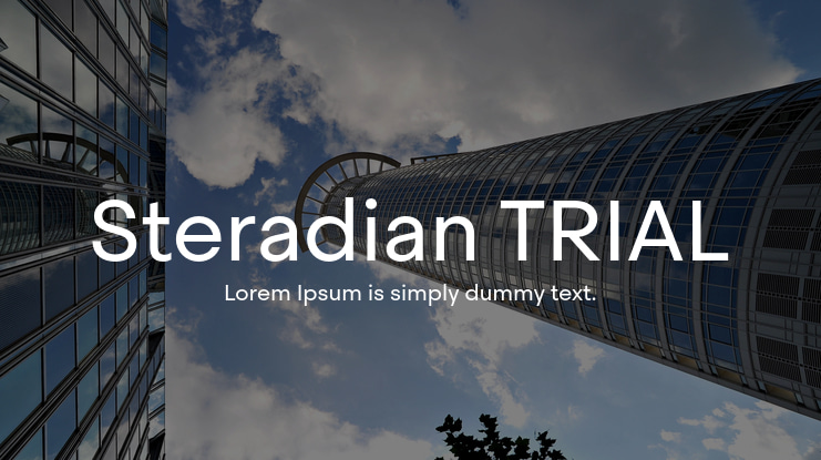 Steradian TRIAL Font Family