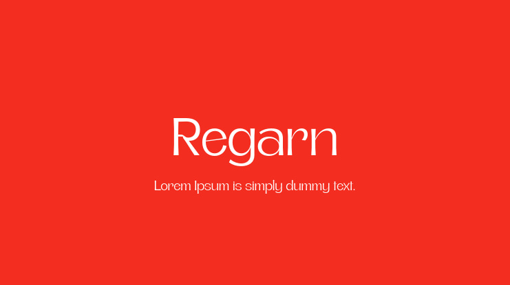 Regarn Font
