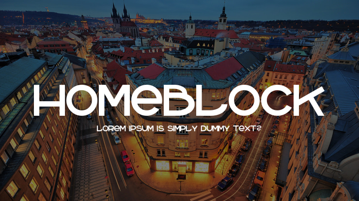 Homeblock Font
