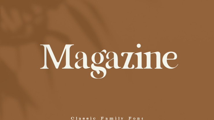 Magazine Font