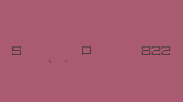 Square Pixel 822 Font