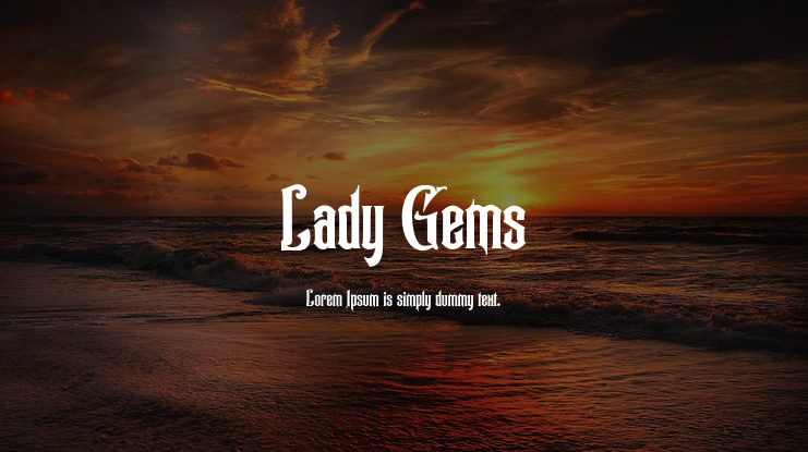 Lady Gems Font