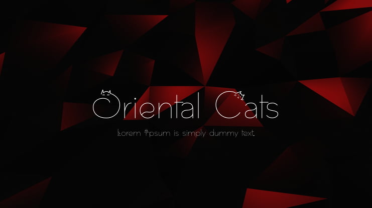 Oriental Cats Font
