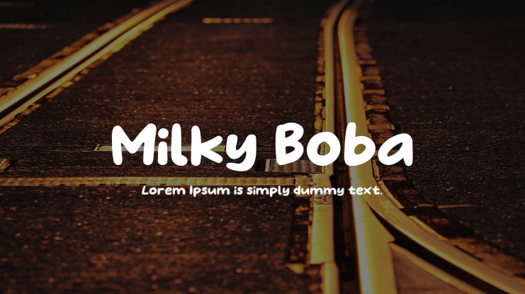 Milky Boba Font