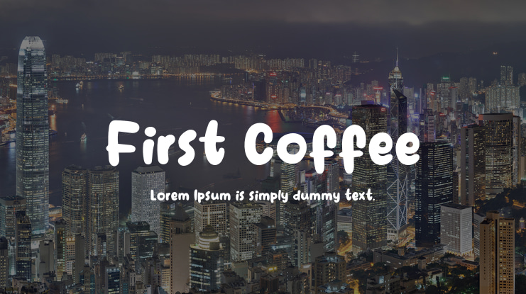 First Coffee Font