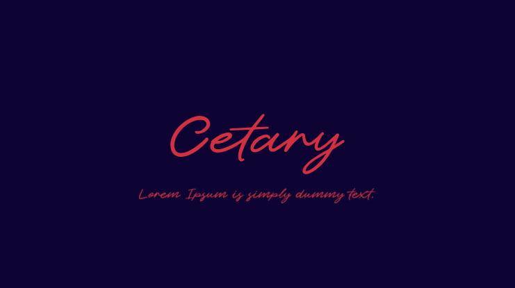 Cetary Font