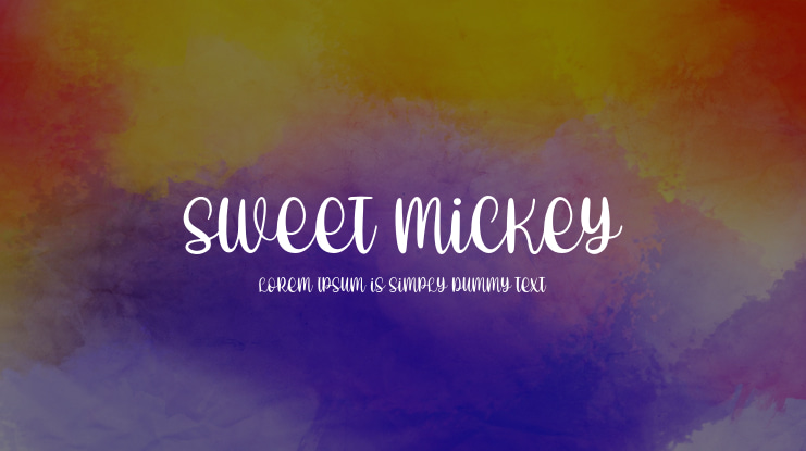Sweet Mickey Font