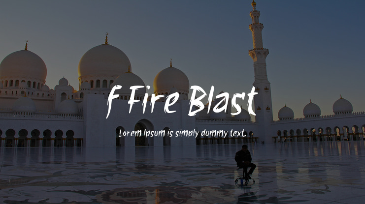f Fire Blast Font