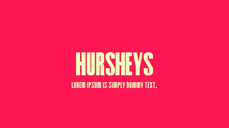 Hursheys Font